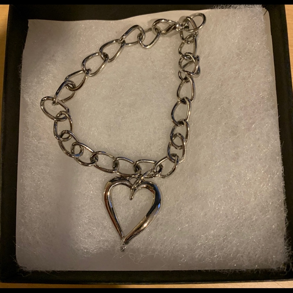 Silver Heart Bracelet